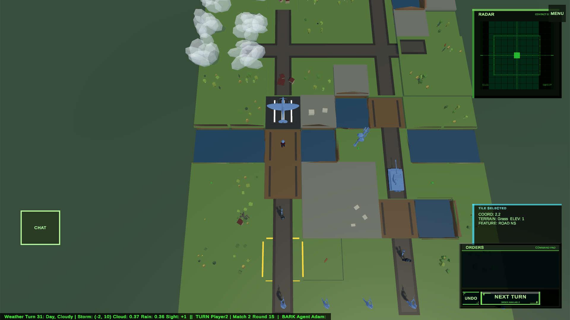MiliChess airport battlefield screenshot