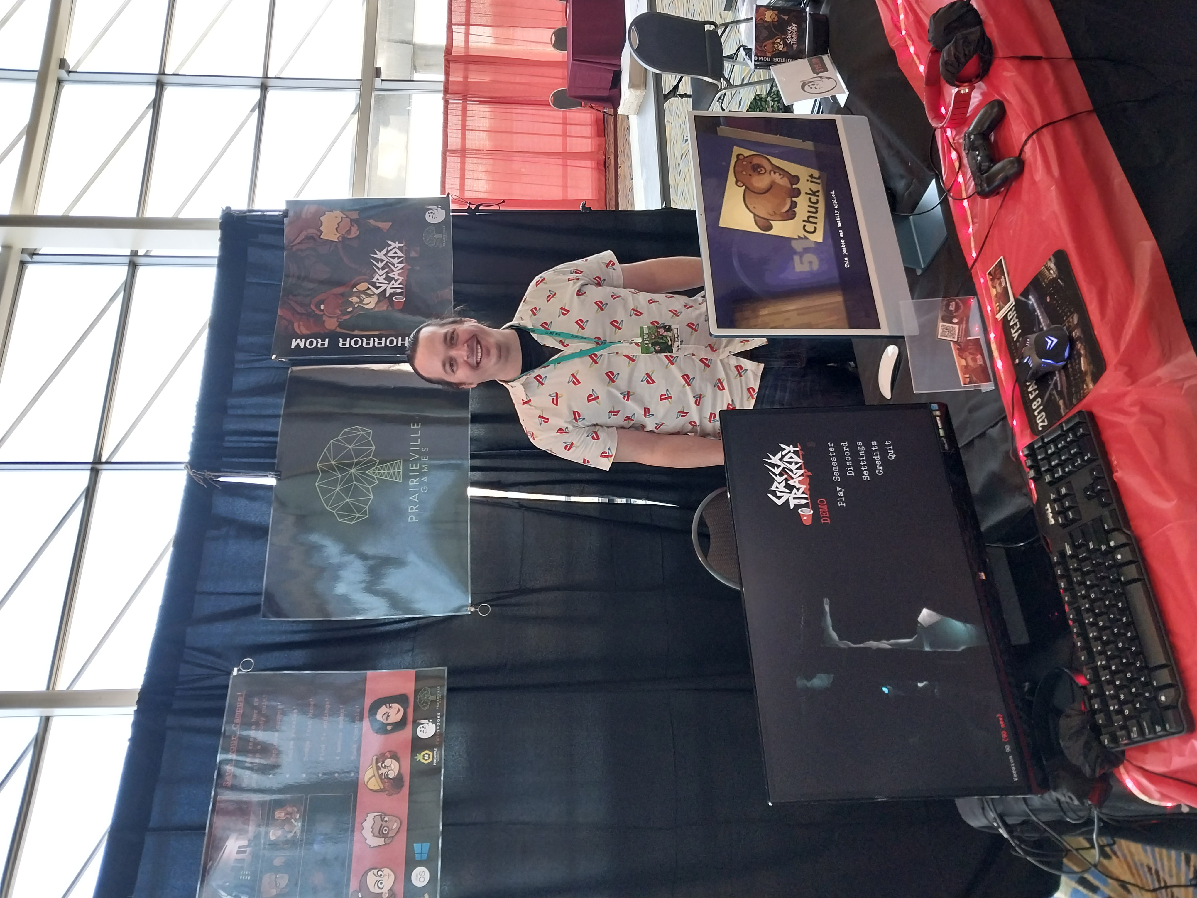 Youmacon indie game booth